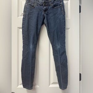 Express Dark Blue Women's Skinny Jeans